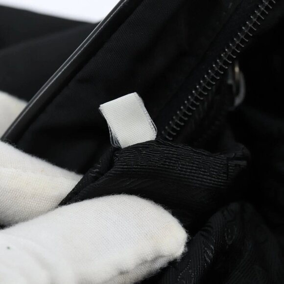 PRADA Shoulder Bag Nylon Black Silver Auth am9554 - Picture 13 of 16